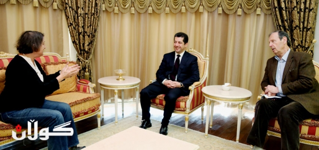 مەسرور بارزانی پێشوازیی لە دۆستی دێرینی کورد کریس کۆچیرا و خێزانی کرد