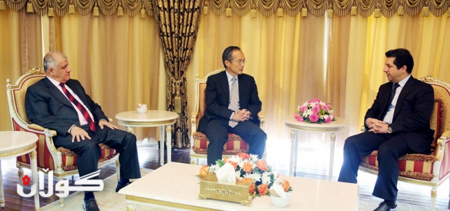 مەسرور بارزانی پێشوازیی لە سەفیری ژاپۆن لە عێراق کرد