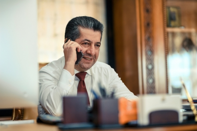 سەرۆکی حکوومەتی هەرێمی کوردستان پەیوەندییەکی تەلەفۆنی لە وەزیری دەرەوەی فەڕەنساوه‌ پێگەیشت