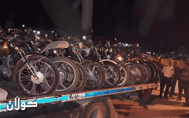 لە دەڤەری راپەڕین دەست بەسەر 26 ماتۆڕسكیل دا گیرا