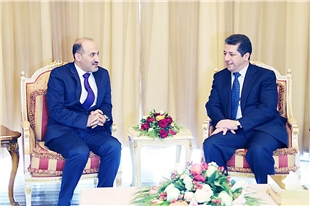 مەسرور بارزانی پێشوازیی لە سەرۆکی ئیئتیلافی نیشتمانی سوریا کرد 