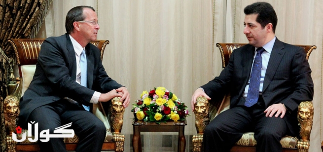 مەسرور بارزانی پێشوازیی لە مارتن کۆپلەر نێردەی تایبەتی نەتەوە یەکگرتووەکان کرد