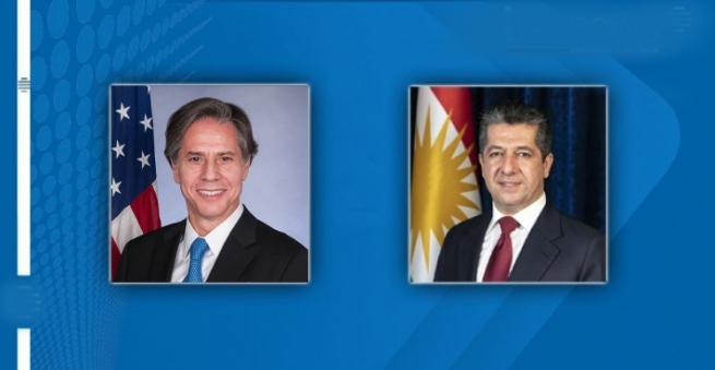 سەرۆكی حكوومەتی هەرێمی كوردستان پەیامێكی ئاراستەی وەزیری نوێی دەرەوەی ئەمریكا كرد