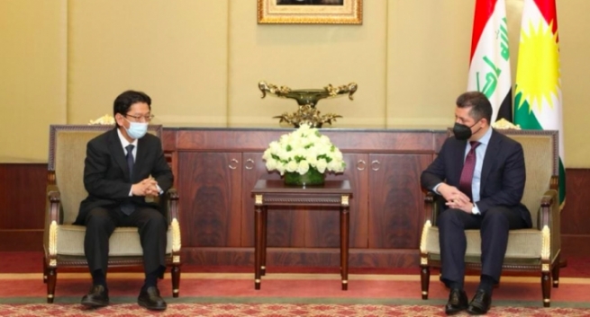 سەرۆکی حکوومەتی هەرێمی کوردستان پێشوازی لە بەرپرسی نوێی نووسینگەی کونسوڵگەریی ژاپۆن کرد