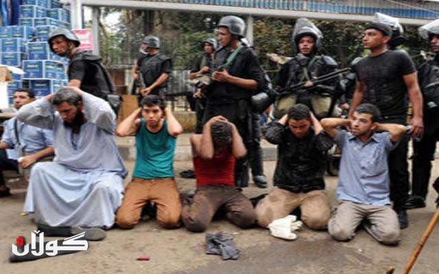  هێزە ئەمنییەكانی میسر 15 چەكداری خۆپیشاندەریان دەستگیركرد 