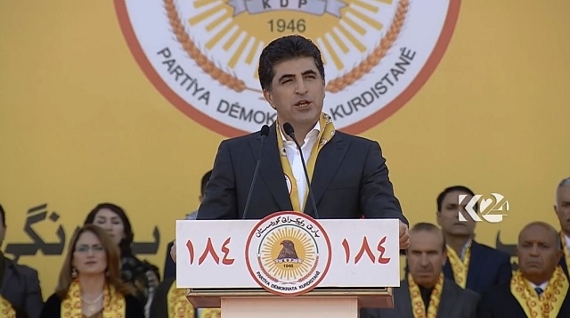 نێچیرڤان بارزانی بۆ جەماوەرێ دهۆک: ب هەبوونا وە چ لایەن نەشێن پارتی و کوردستانێ بێ هێز بکەن