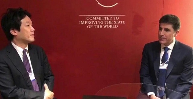 نێچیرڤان بارزانی و سەرۆکی شاندی ژاپۆن کۆبوونەوە