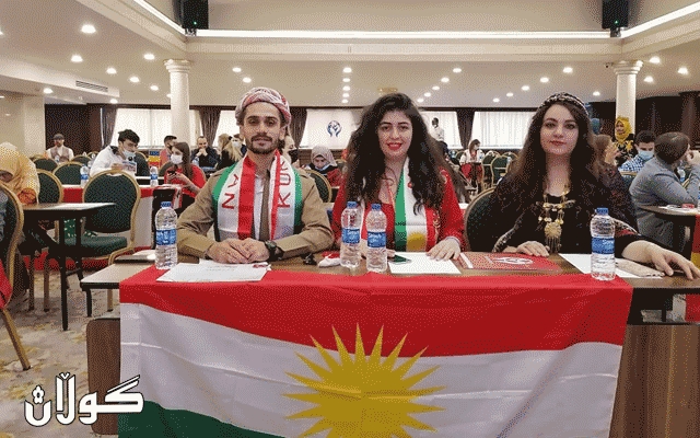 شاندێکی گەنجانی کوردستان بەشداری کونفڕانسی ئاشتی جیهانی بوون لە تورکیا.