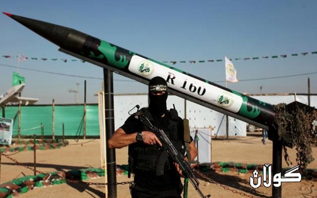 بزوتنەوەی حەماسی ئیسلامی تیرۆریست  بە مووشەک تەل ئەڤیڤ تۆپباران دەکات 