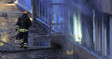 سوید.. ئاگر به‌ردرایه‌ مزگه‌وتێك و 5 كه‌س بریندار بوون