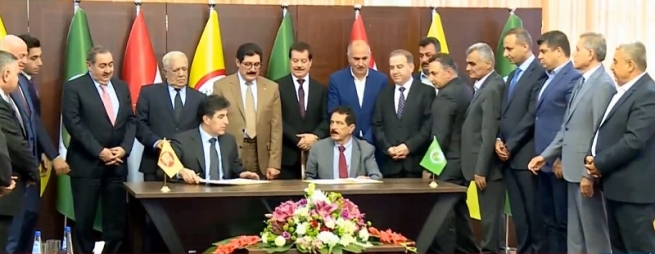 پارتی و یەکێتی رێککەوتنی پێکهێنانی حکوومەتی نوێیان واژۆ کرد