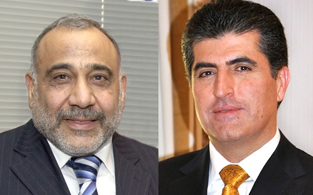  عادل عەبدولمەهدی و نێچیرڤان بارزانی کۆبوونەوە 