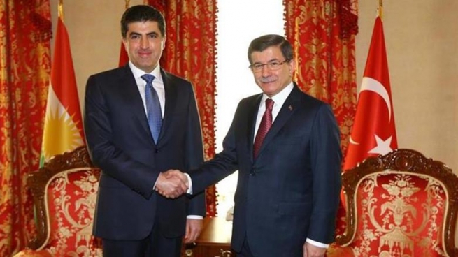  نێچیرڤان بارزانی لەگەڵ داودئۆغڵو کۆبووەوە 
