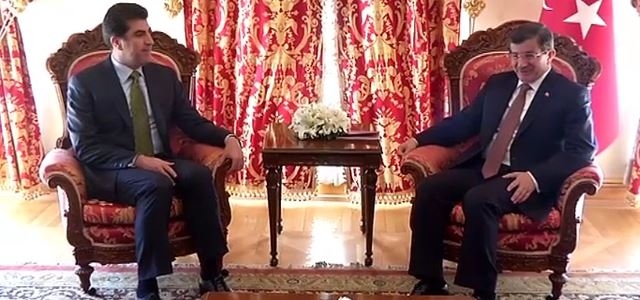  نێچیرڤان بارزانی و ئەحمەد داودئۆغڵو كۆبوونەوە 