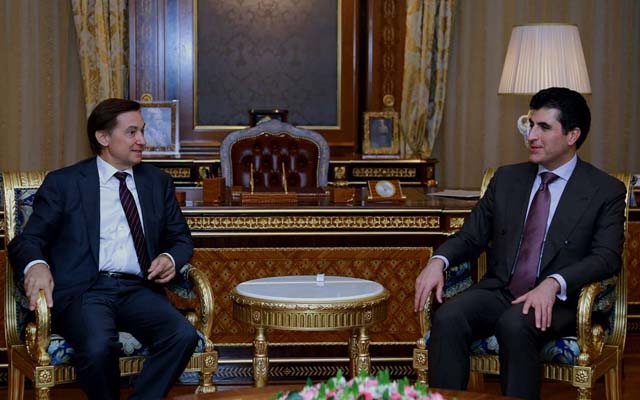 نێچیرڤان بارزانى پێشوازى له‌ شاندێكى فه‌ره‌نسى كرد 