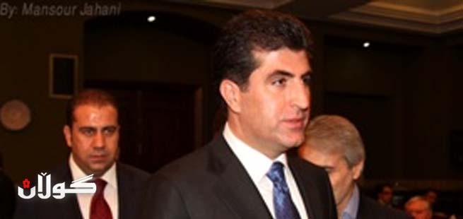 نێچیرڤان بارزانی لە ئێواره خوانی دکتۆر حەسەن ڕووحانیدا بەشداری کرد 