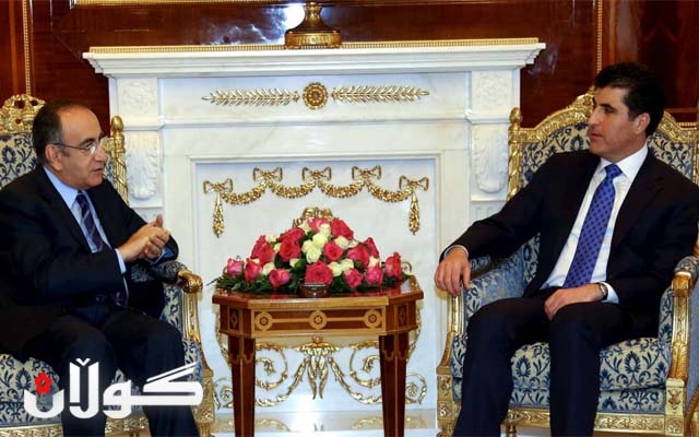 نێچیرڤان بارزانى پێشوازى له‌ شاندێكى لوبنانى ده‌كات