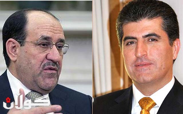  وردەکاری کۆبوونەوەکەی ئەمڕۆی نێچیرڤان بارزانی و نووری مالیکی