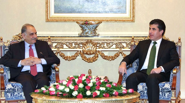 نێچیرڤان بارزانى پێشوازى له‌ جێگرى سه‌رۆك وه‌زیرانى عیراق ده‌كات 