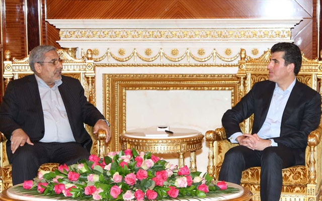 نێچیرڤان بارزانى پێشوازى له‌ پارێزگارى ئورمییه‌ كرد 