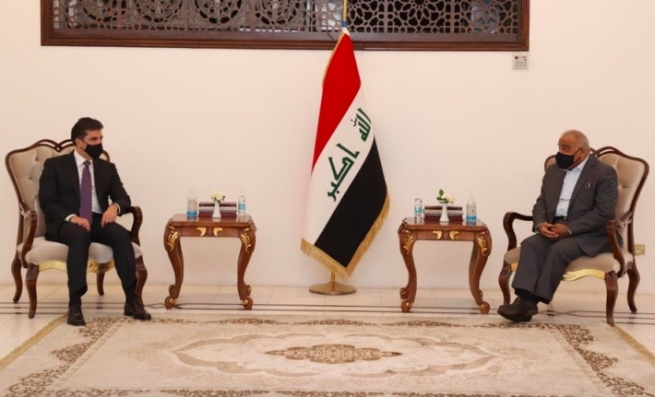 نێچیرڤان بارزانی لەگەڵ عەبدولمەهدی و دوو سەرکردەی عێراقی کۆ دەبێتەوە