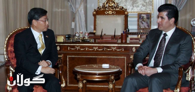 نێچيرڤان بارزانى: ڕێگه‌ى هه‌رێمى كوردستان بۆ كۆرييه‌كان كراوه‌يه‌