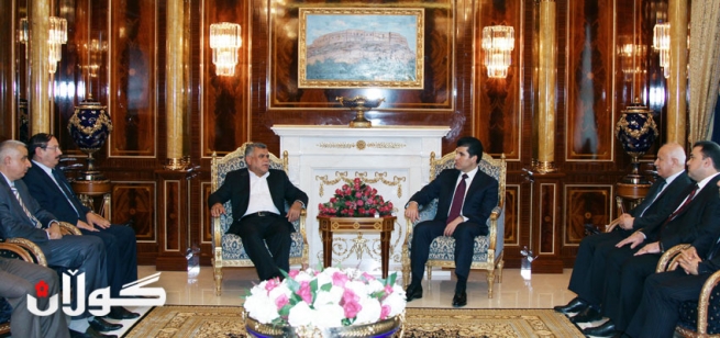 سه‌رۆك وه‌زيران پێشوازى له‌ وه‌زيرى گواستنه‌وه‌ى عيراق كرد