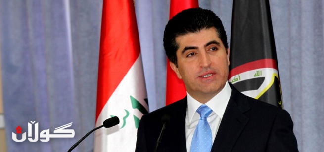 وتارى نێچيرڤان بارزانى، سه‌رۆك وه‌زيرانى هه‌رێمى كوردستان  له‌ ڕێوڕه‌سمى ده‌رچوونى خولى يانزه‌هه‌مينى كۆليژى پۆليس له‌ هه‌ولێر