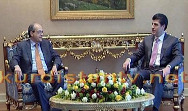 نێچیرڤان بارزانى پێشوازى له‌ ئاد مێڵكه‌رت نوێنه‌رى تایبه‌تى سكرتێرى گشتى UN كرد