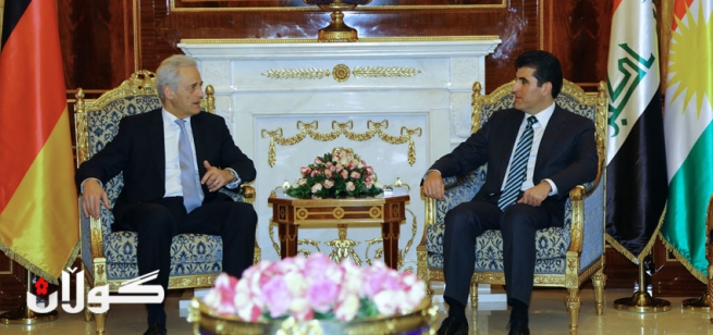 نێچيرڤان بارزانى پێشوازى له‌ شاندێكى ئه‌لمانى كرد