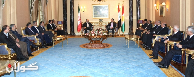 سه‌رۆك وه‌زيران پێشوازى له‌ شاندێكى ئێران ده‌كات