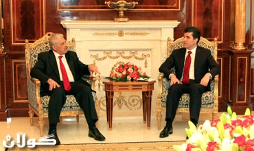 نێچیرڤان بارزانى پێشوازیی له‌ ئه‌سیل نوجه‌یفى پارێزگارى نه‌ینه‌وا كرد