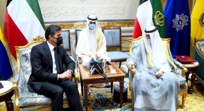 سه‌رۆكى هه‌رێمى كوردستان له‌گه‌ڵ میرى كوێت كۆ بووه‌وه‌