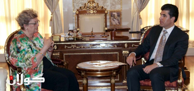 سه‌رۆكى حكوومه‌ت پێشوازى له‌ شاندێكى UN و كونسولى گشتی به‌ريتانيا ده‌كات