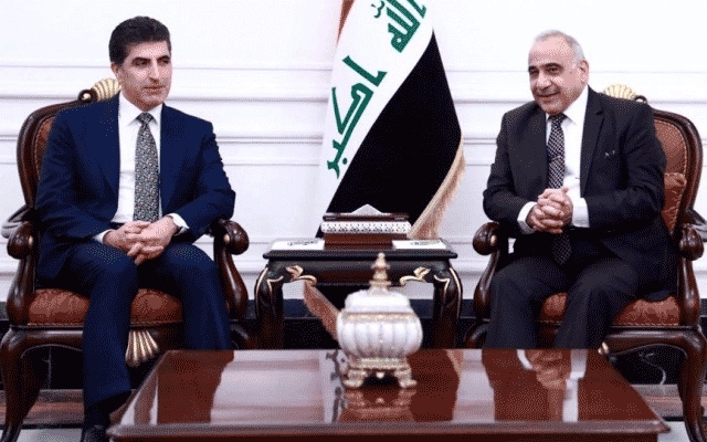  نێچیرڤان بارزانی و عادل عەبدولمەهدی لە بەغدا کۆ بوونەوە 