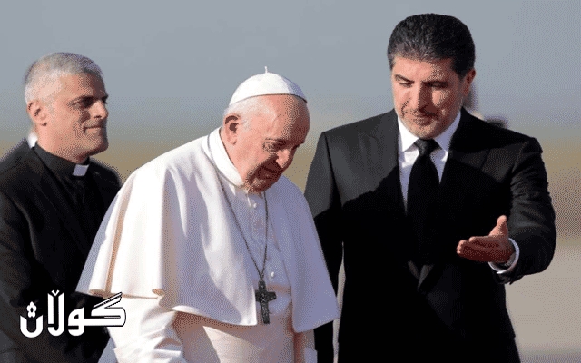 پاپای ڤاتیکان گەیشتە هەولێر