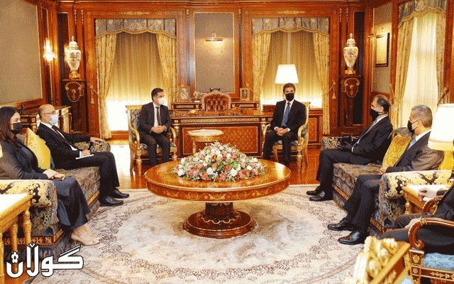 سەرۆکى هەرێمى کوردستان پێشوازى لە کونسوڵی گشتیی ئەڵمانیا کرد