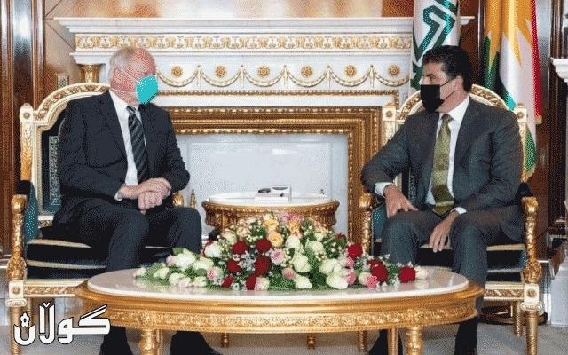 نێچیرڤان بارزانی پێشوازیی لە نێردەی تایبەتیی ئەمریکا بۆ کاروباری سووریا دەکات