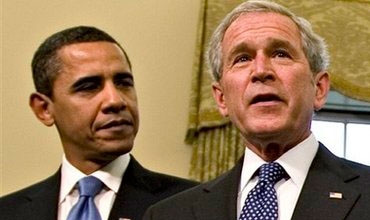 ئۆباما هه‌ریه‌ك له‌ جۆرج بۆش و ئه‌نگێلا مێرگل خه‌لاَت ده‌كات