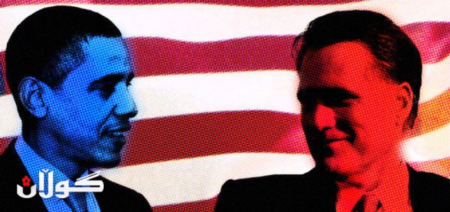 لە مونازەرەكەی نێوان ئۆباما و رۆمنی، سەرۆكی ئەمەریكا لەبەرامبەر هێرشەكانی ململانێكەرەكەی شڵەژا