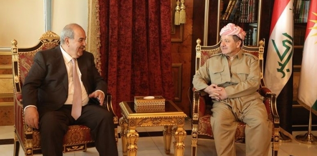  سەرۆکی هەرێمی کوردستان پێشوازی لە جێگری سەرۆك كۆماری عێراق دەكات 
