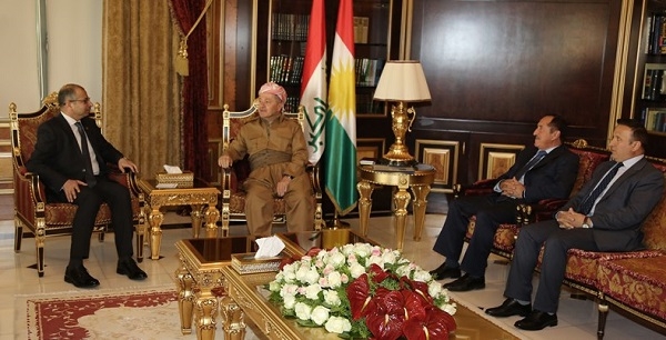 سەرۆك بارزانی و سەرۆکی پەرلەمانی عێراق کۆ بوونەوە 