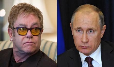 ڤلادیمێر پۆتین و ئیلتۆن جۆن یەکتر نابینن