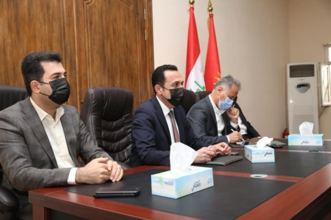 پارێزگاری هه‌ولێری لەگەڵ قایمقام و بەڕێوەبەری ناحییەکانی سنووری پارێزگای هەولێر کۆبووینه‌وه