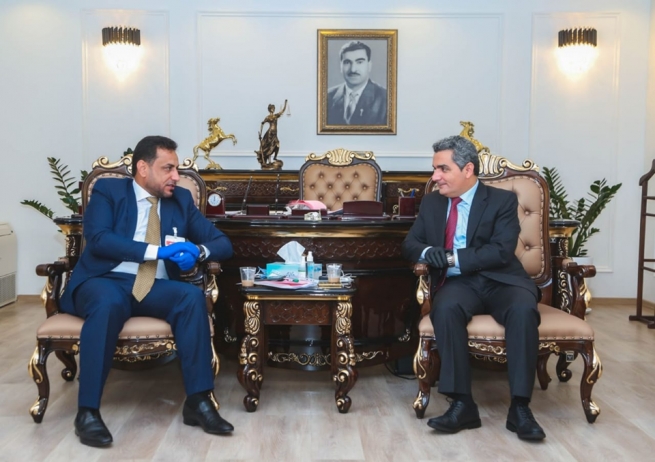 پارێزگاری هەولێر پێشوازی لە بریکاری وەزارەتی کۆچ و کۆچبەرانی عێراق کرد