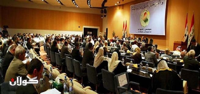 سه‌رۆكایه‌تی په‌رله‌مانی عێراق له‌گه‌ڵ سه‌رۆك كوتله‌كان له‌ كۆبوونه‌وه‌دایه‌