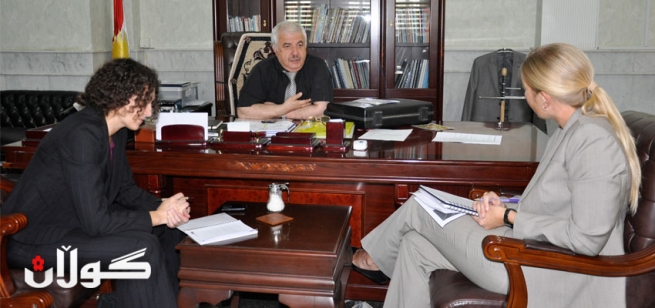 وه‌زیری په‌روه‌رده‌ پێشوازی له‌ وه‌فدێكی ( IFC ) گرووپی  بانكى نێوده‌وڵه‌تی كرد