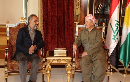 سەرۆكی هەرێمی كوردستان پێشوازی لە سەرۆكی شارەوانیی ئاگری دەكات