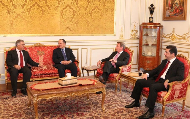 سەرۆكی هەرێمی كوردستان پێشوازی لە گرووپی دۆستایەتیی فەڕەنسا و عێراق دەكات 