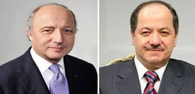 لەپەیوەندییەكی تەلەفۆنیدا سەرۆك بارزانی و وەزیری دەرەوەی فەڕەنسا بارودۆخی سیاسیی عێراقیان تاوتوێ كرد
